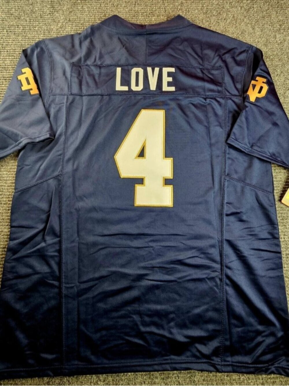 Jeremiyah Love Navy Stitched Jersey Vapor